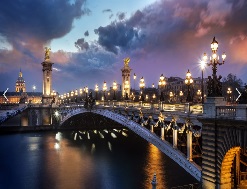 This is a photo of a bridge in Paris, France